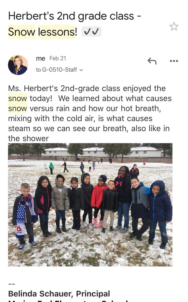 NewAcctLV's tweet photo. #SnowLessons #MarionEarlES #STEAM #LearningIsFun So glad that we had the opportunity to TEACH our students during the #VegasBlizzard2019 @ClarkCountySch #1forKids Second graders learn about cause and effect. #TheFutureIsCCSD https://t.co/rIMJOnfrdg