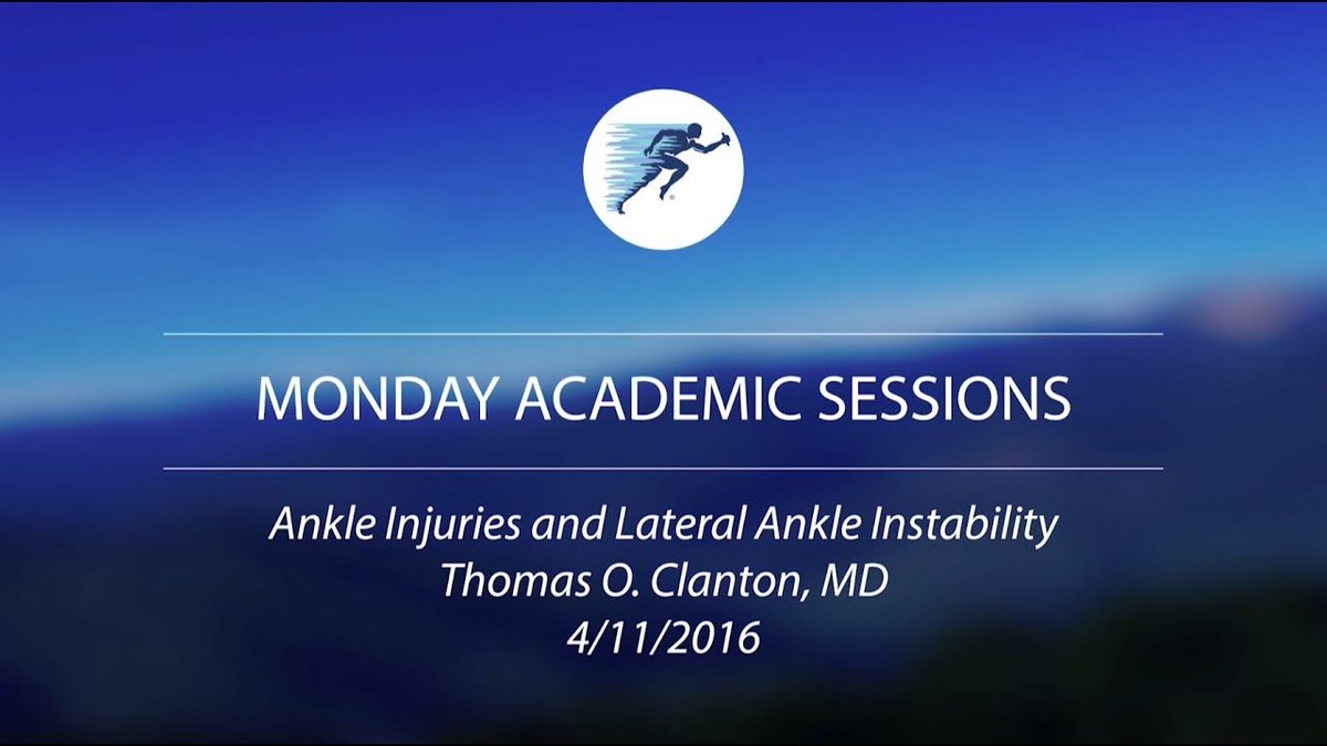 sportsfootankle's tweet image. In this @SPRIVail academic session Dr. Clanton discusses #ankleinjuries and lateral #ankleinstability. medilink.us/yr02