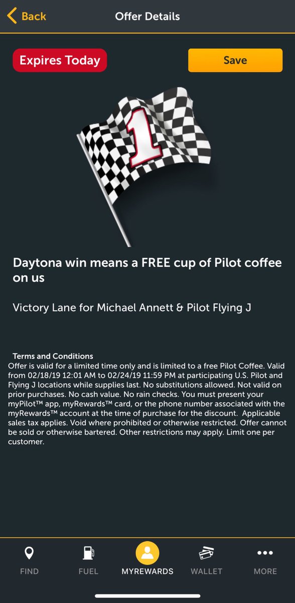 MichaelAnnett's tweet photo. Today is the last day to visit the @PilotFlyingJ app and get a free cup of coffee!  Thank you @PilotFlyingJ. #MyPilotApp #bestcoffeeontheinterstate https://t.co/z2gvbMWMtv