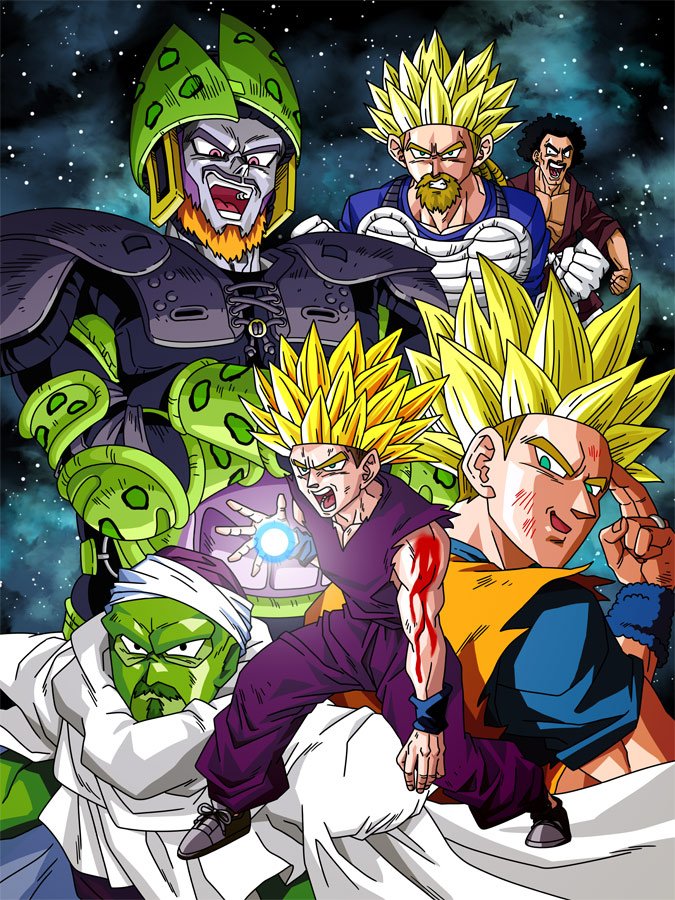 Cell saga poster  Dragon ball z, Dragon ball, Anime