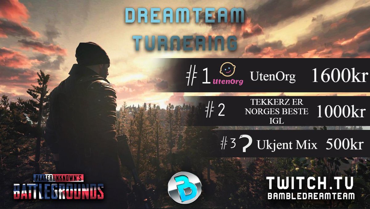 DreamTeamBamble's tweet photo. Gratulerer! UtenOrg, TekkerZ er norges beste IGL &amp; Ukjent Mix https://t.co/5OMEBUJzrb