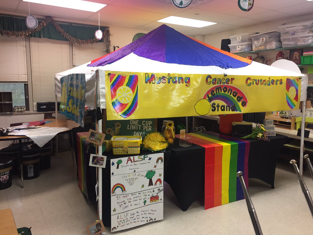 Rolands_camp's tweet photo. The 2019 Mustang Cancer Crusader’s Lemonade Stand is ready for business on Monday Feb. 25-March 1st from 11-3!!! #Boone2020 https://t.co/OoKQum4DaO