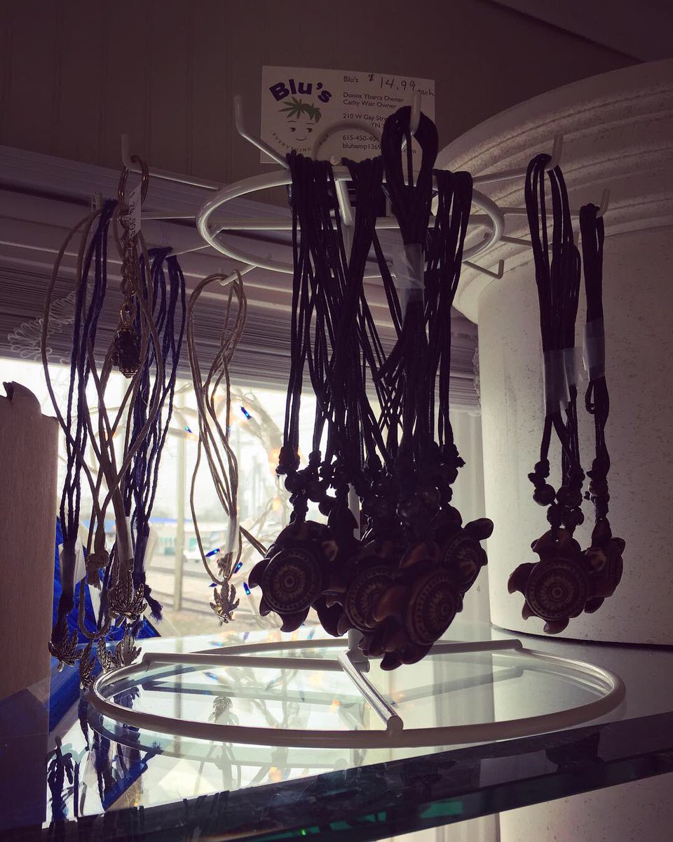 New merchandise in! We have Blu’s hats, coffee mugs, hemp bracelets, necklaces and T-shirts! T-shirts come in medium, large and x-large. Come by today we are open until 5! #bluseverythinghemp #shoplocal #lebanontn