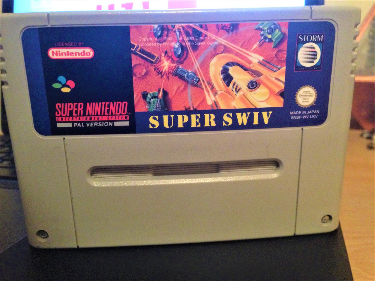 AlbinoBandit's tweet photo. Today's #RetroGaming pick up: Super Swiv on the #SNES!
#SuperSwiv #Nintendo #SuperNintendo https://t.co/14aMlcWvX9