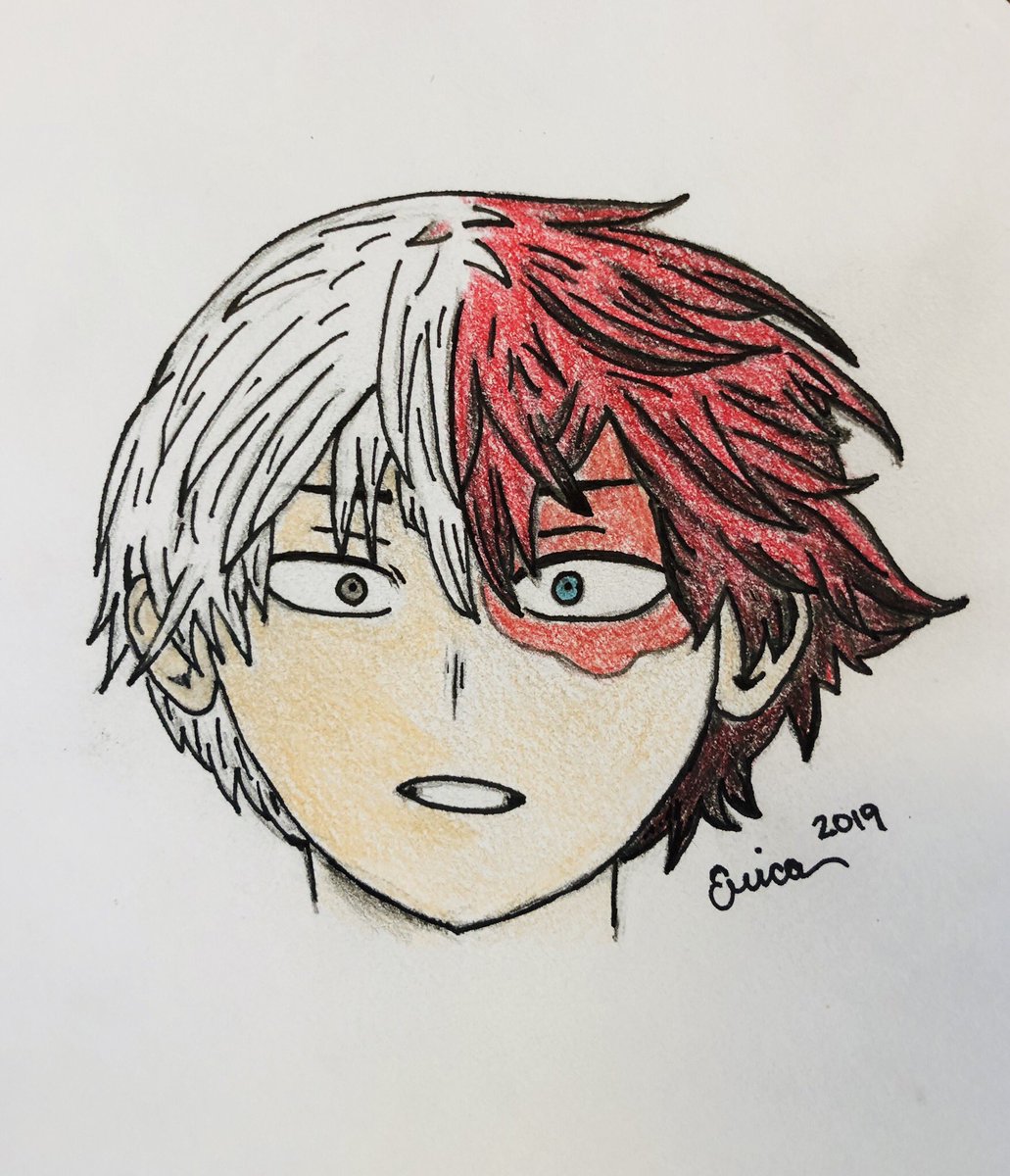 Shoto Todoroki My Hero Academia Coloring Pages Todoroki - Hd Football