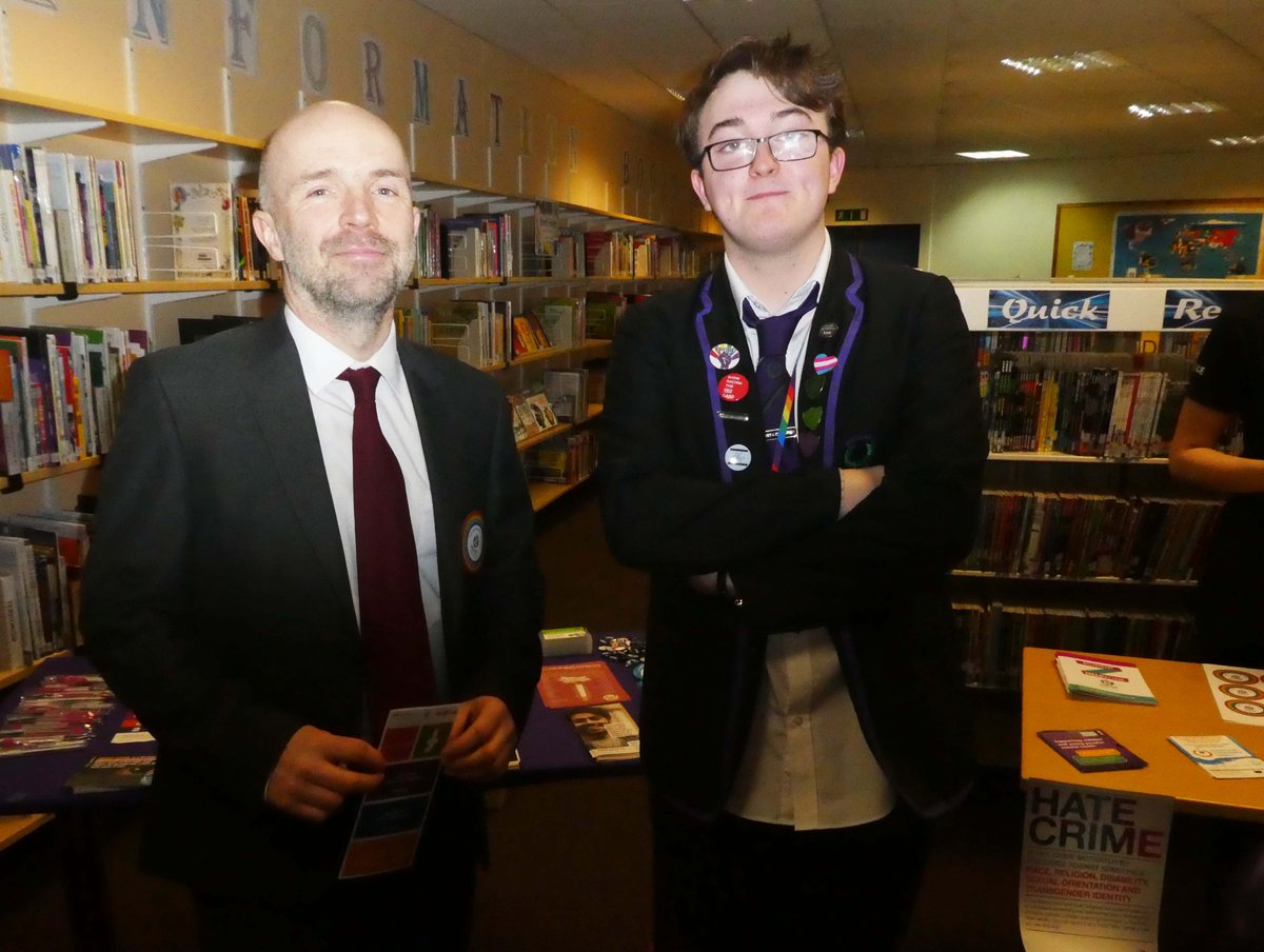 Rosshall Art Dept (@rosshall_art) on Twitter photo A massive THANK YOU to Martin, Chairperson of the Equalities group for organising the LGBT Library Drop-in Information and organising the funding for today. You are a mentor & inspiration, so grateful, so proud. <a href="/RosshallAcademy/">Rosshall Academy</a> @LGBTYS @ybspig @LGBTcatalyst A massive THANK YOU to Martin, Chairperson of the Equalities group for organising the LGBT Library Drop-in Information and organising the funding for today. You are a mentor & inspiration, so grateful, so proud. <a href="/RosshallAcademy/">Rosshall Academy</a> @LGBTYS @ybspig @LGBTcatalyst