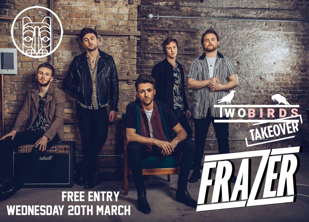We couldn’t be happier to have <a href="/Frazer_UK/">FRAZER</a> joining us for a very special one off FREE ENTRY show on Wednesday 20th March for our Two Birds Takeover of Totem Sessions down at <a href="/CafeTotem/">Café Totem</a> ! 

Who’s coming?⚡️