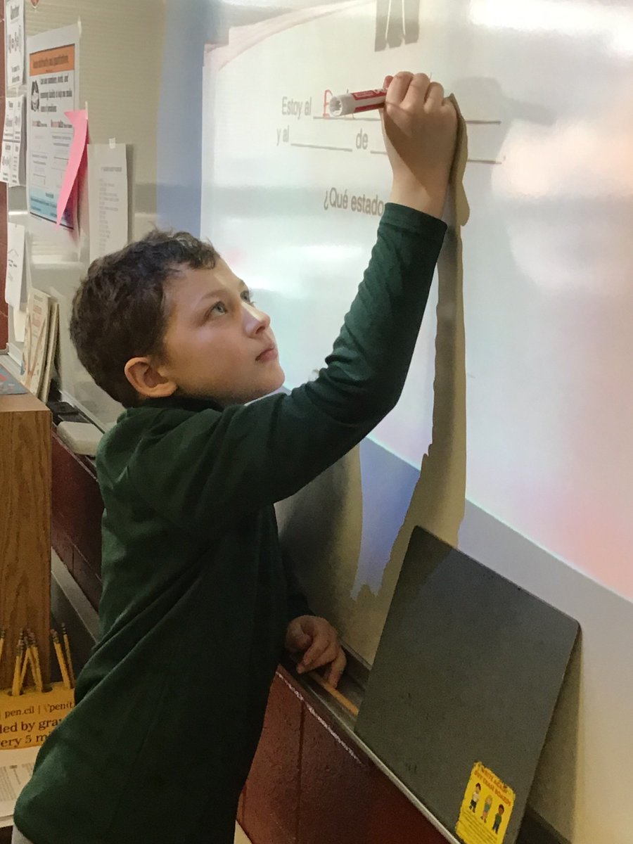 SenoraTurner28's tweet photo. 4th graders in @GB4th209 had fun practicing directions in Spanish (and geography) with a fun guessing game! #innovate28  #tlc28 #spanishtribe #spanishteacher #spanishteachers #iteachspanish #spanishclass #spanish #spanishteacherlife #foreignlanguage #teachersfollowteachers https://t.co/O7fzSVJHAO