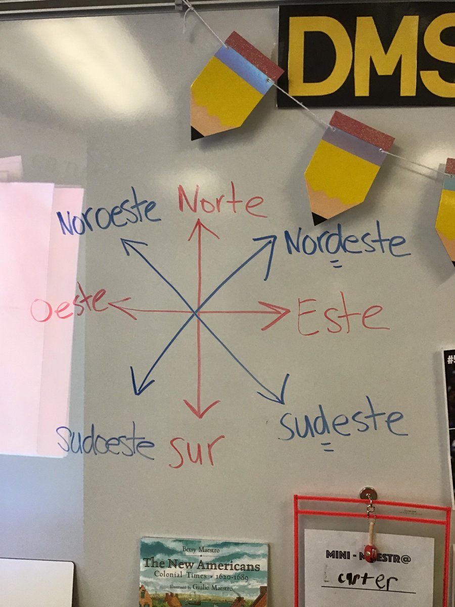 SenoraTurner28's tweet photo. 4th graders in @GB4th209 had fun practicing directions in Spanish (and geography) with a fun guessing game! #innovate28  #tlc28 #spanishtribe #spanishteacher #spanishteachers #iteachspanish #spanishclass #spanish #spanishteacherlife #foreignlanguage #teachersfollowteachers https://t.co/O7fzSVJHAO