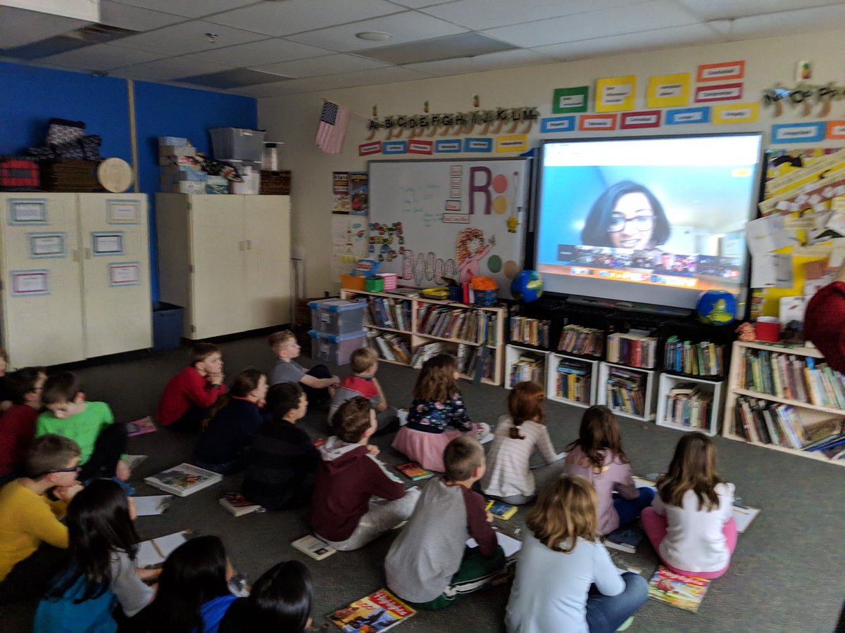 Mrs. Wright's class connecting with Nat Geo scientists!  #ExplorerClassroom @NatGeoEducation @nushiamme @cawfccps @tjtigers