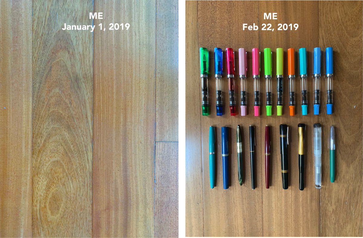 studioKendall's tweet photo. And the obsession is real...#twsbi #franklinchristoph #montblanc #shaeffer #gouletpenco #penaddict https://t.co/VVOJ2YzQtV