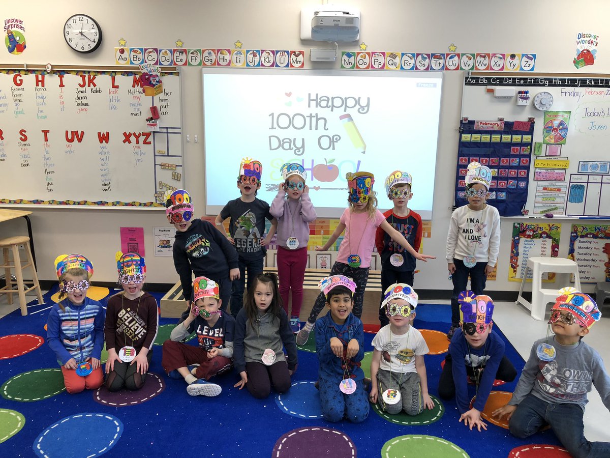 Happy 100th Day of School! <a href="/FMPSDPrincipal/">ChristinaG Principal</a> <a href="/FMPSD7Habits/">FMPSD Leader In Me</a> <a href="/FMPSD7Habits/">FMPSD Leader In Me</a> <a href="/FMPSD/">Fort McMurray Public School Division</a> @CG #100DaysofSchool