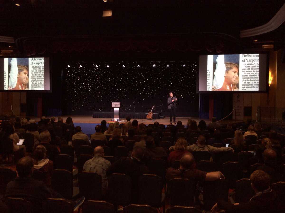 CISCSymp's tweet photo. Craig Kielburger is on stage delivering the Closing Session Keynote. https://t.co/axFA7YLoOB