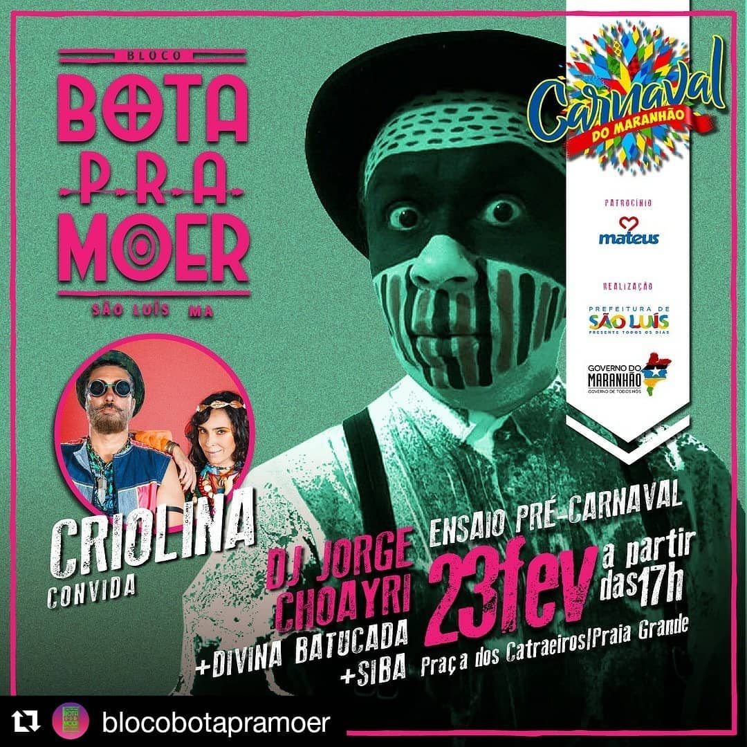 sobreotatame's tweet photo. Já falamos, mas não custa repetir:

Amanhã (23), tem ensaio de Pré-Carnaval do Bloco #BotaPraMoer, na Praça dos Catraeiros (Praia Grande), a partir das 17h;

Além do duo #Criolina, bloco terá participações de @siba_avante, DJ Jorge Choairy e Divina Batucada;

Só bora? https://t.co/vWeTGapkKh