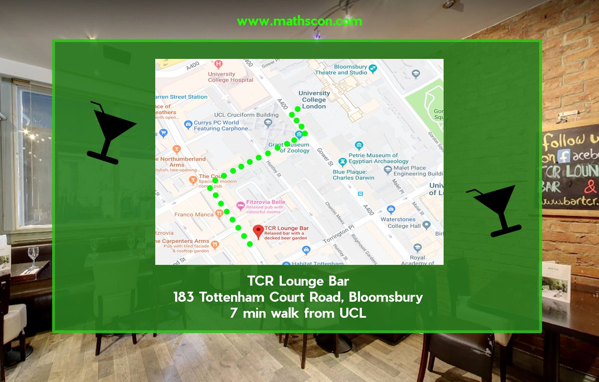 themathscon's tweet photo. Join us at the TCR lounge bar at 8pm on Saturday, after the conference, for some post-conference fun and maths chat! 
Looking forward to seeing you all tomorrow! #Mathscon #Mathscon2019 #Maths https://t.co/kfo7OjTRqb