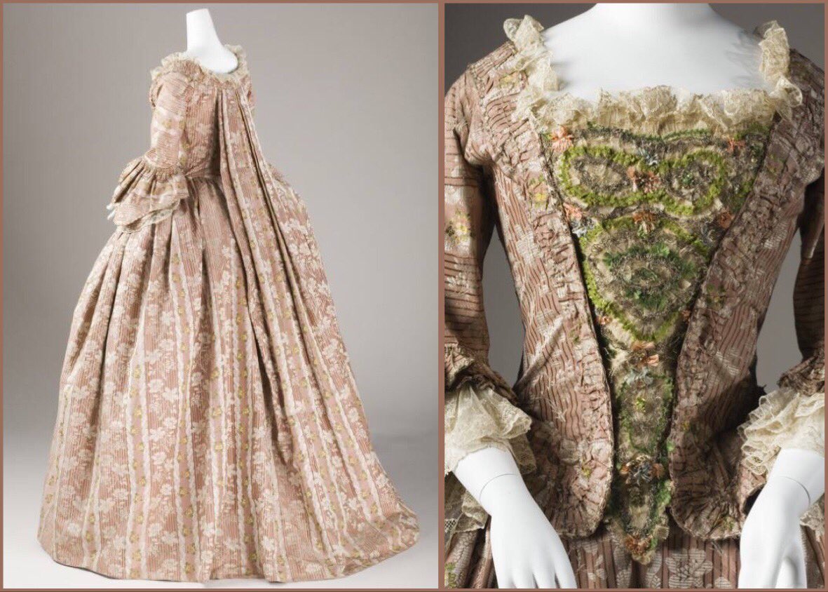 18thCand19thC's tweet photo. RT @SilkDamask: Lovely eve to you, kind readers. Silk #SackBack (Robe à la française), c. 1760-80 @LACMA Los Angeles County Museum of Art
For additional information &amp; images: https://t.co/W4Tr8wT9Tx https://t.co/5zt2l353U1