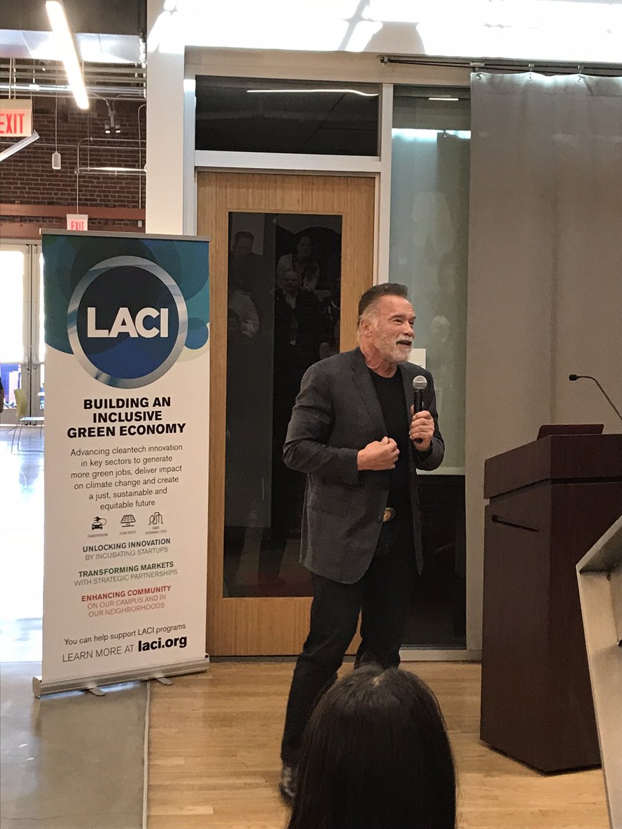 ArianaVito's tweet photo. Discussing carbon pricing with some enviro rock stars at LACI this morning #carbonpricing #governator #AB32 https://t.co/N29hLpE5GI