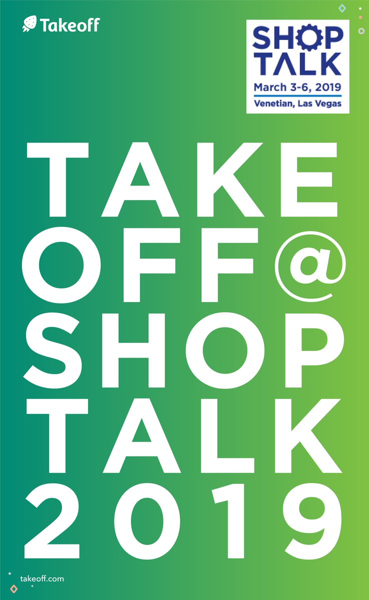 takeofftech's tweet photo. Are you going to #ShopTalk in Las Vegas? So are we!
Come see what Takeoff is all about. Stop by Booth 2612, March 3-6.
 #Takeoff #Automation #Fulfillment #TheStoreoftheFuture #eGrocery https://t.co/MgTxV1NOSp