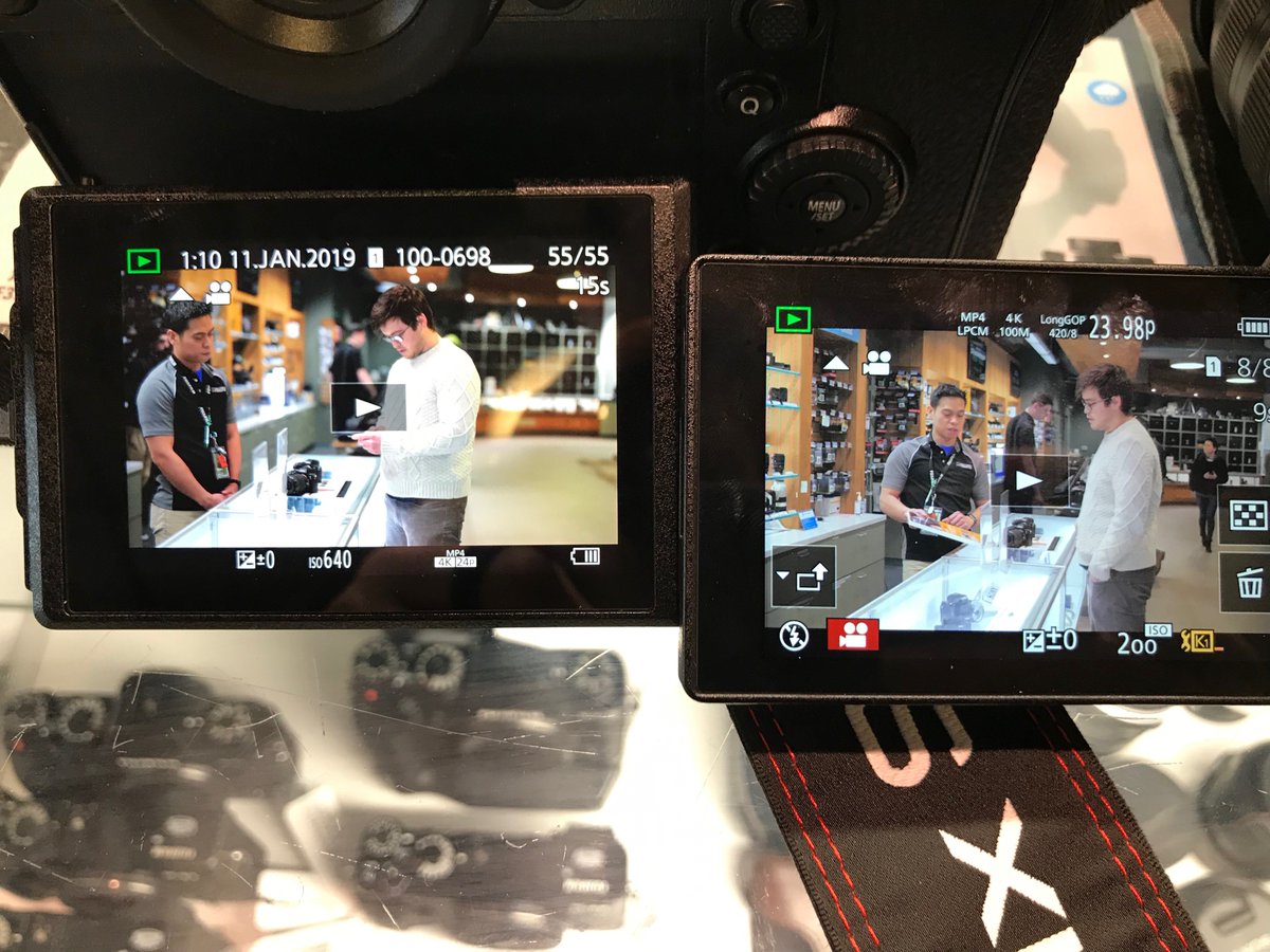 I got to play with <a href="/panasonic/">Panasonic</a>'s new #PanasonicS1 at <a href="/PrecisionCamera/">Precision Camera & Video</a>. The button and menu layout were way different than the #GH5 so there will be a learning curve but I immediately fell in love with the bokeh and color the 50mm L had to offer! I might need to buy this! 😬
