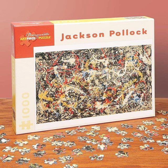 I feel the struggle. 🏆😏 Convergence • Jackson Pollock,1952.
1000 pieces in a single picture sized 61×76 cm.

#jacksonpollock #pollock #puzzle #contemporaryart #art #actionpaint #arthistory
