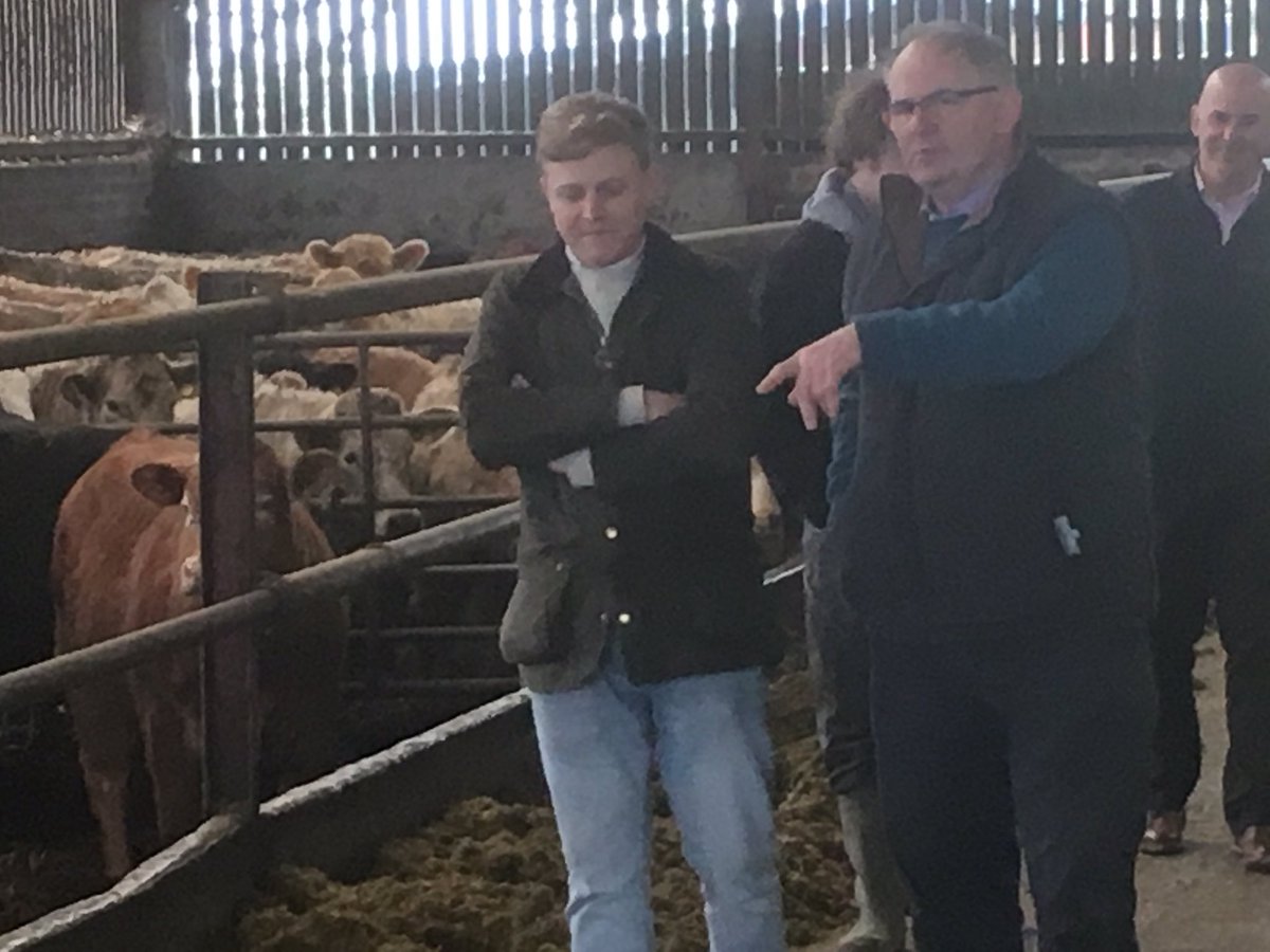 At Scott Henderson’s Farm at Carswadda Dumfries with Oliver from HG Walter earlier today #bestinbeef #stoddartassured #provenance #consistency #sustainability #sustainablesupplychain #gatetoplate #farmer #workingtogether #partnerships #qualitycattle #butchers #restaurant