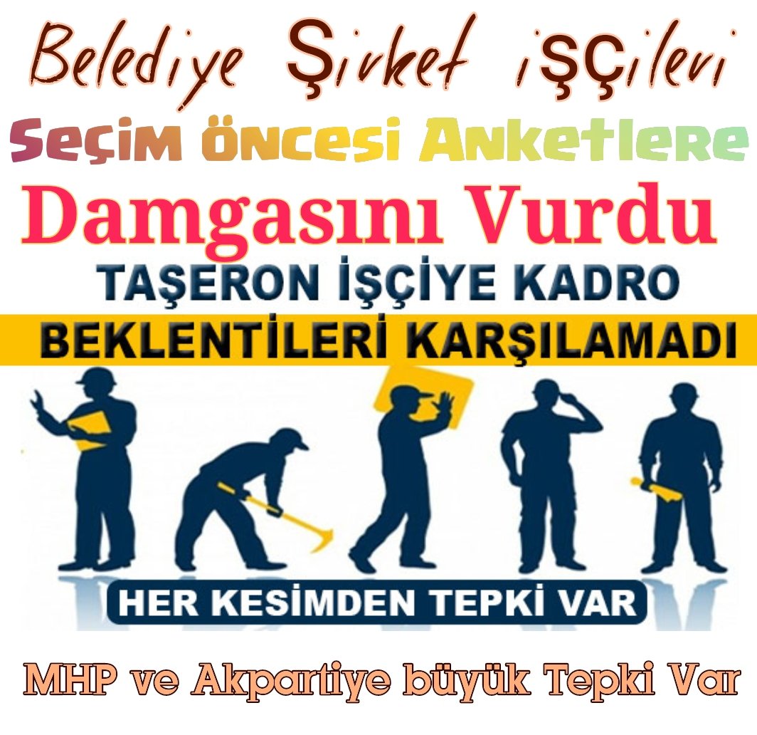 4dIstiyor's tweet photo. #MKalaycıTaşeronaAlaycı  Seçimden önce tüm Belediye işçileri kadro verilmediği takdirde 450000 işçi ailesi ile yaklaşık 2 milyona varan aileleri de hüsrana uğrayacak.Sandığa huzurlu bir şekilde gidemeyecek. #450BinBelediyeciKadrosuz @MHP_Bilgi @mhp_haberleri @ersoyruhi https://t.co/AU4PZWdwcI
