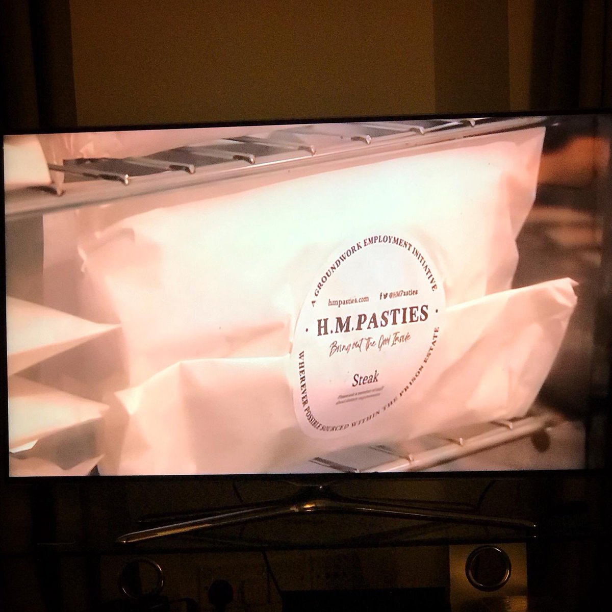 WeAreJam_'s tweet photo. Fantastic to see our client @HMPasties featured on @BBCTheOneShow this evening. We were proud to support Lee in bringing his amazing social enterprise project to life with the H.M Pasties branding https://t.co/hgm2CIgMGA