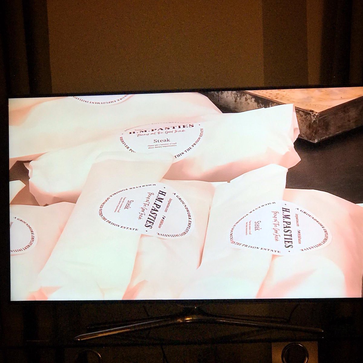 WeAreJam_'s tweet photo. Fantastic to see our client @HMPasties featured on @BBCTheOneShow this evening. We were proud to support Lee in bringing his amazing social enterprise project to life with the H.M Pasties branding https://t.co/hgm2CIgMGA