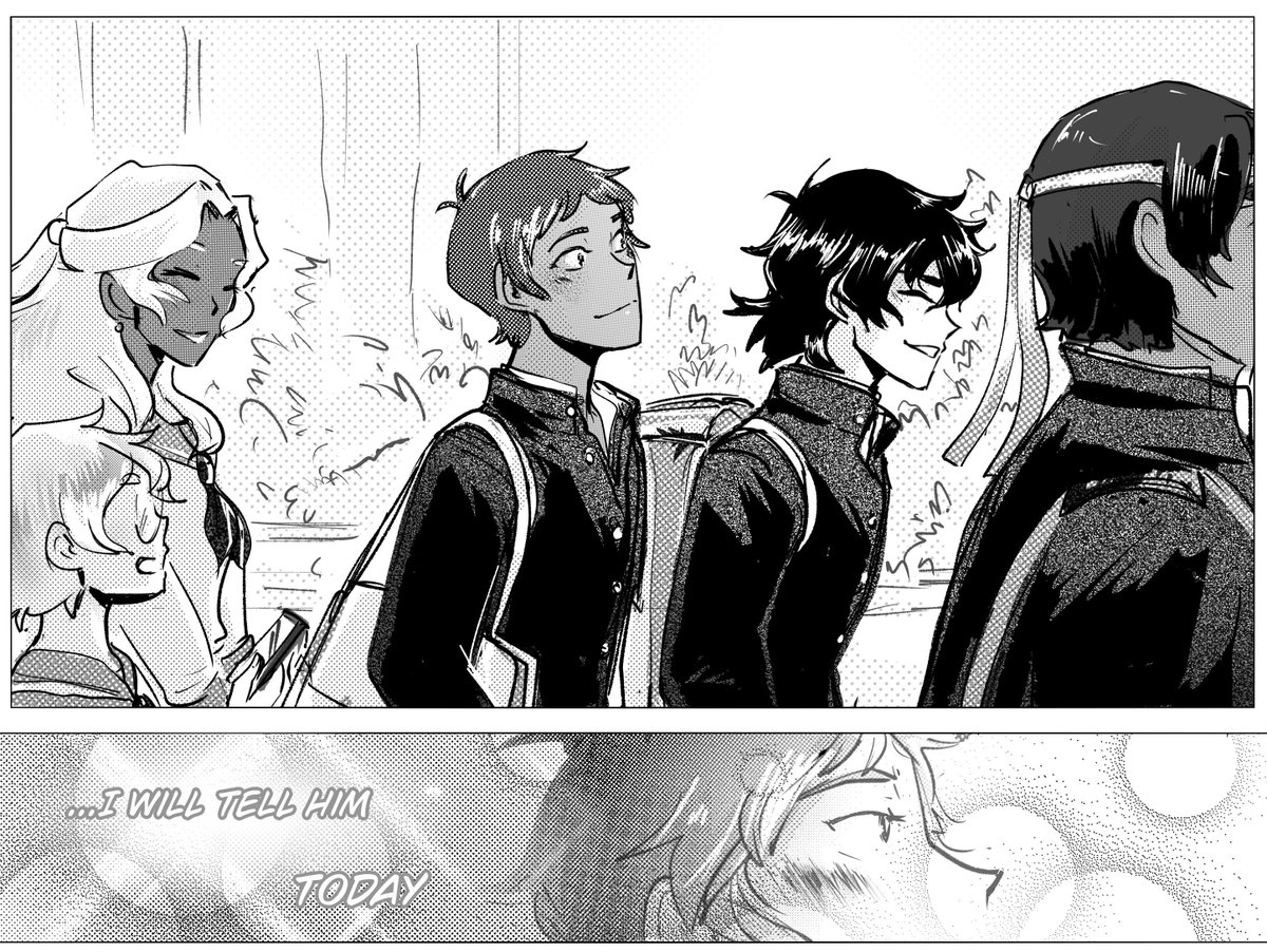 High school AU
Between their friendship and their rivalry, they started to develop a crush on each other and Lance decides that he is going to confess to Keith by the end of the day, but the entire plan ends up being a mess from the first period
#klance #KlanceAUMonth #Voltron
