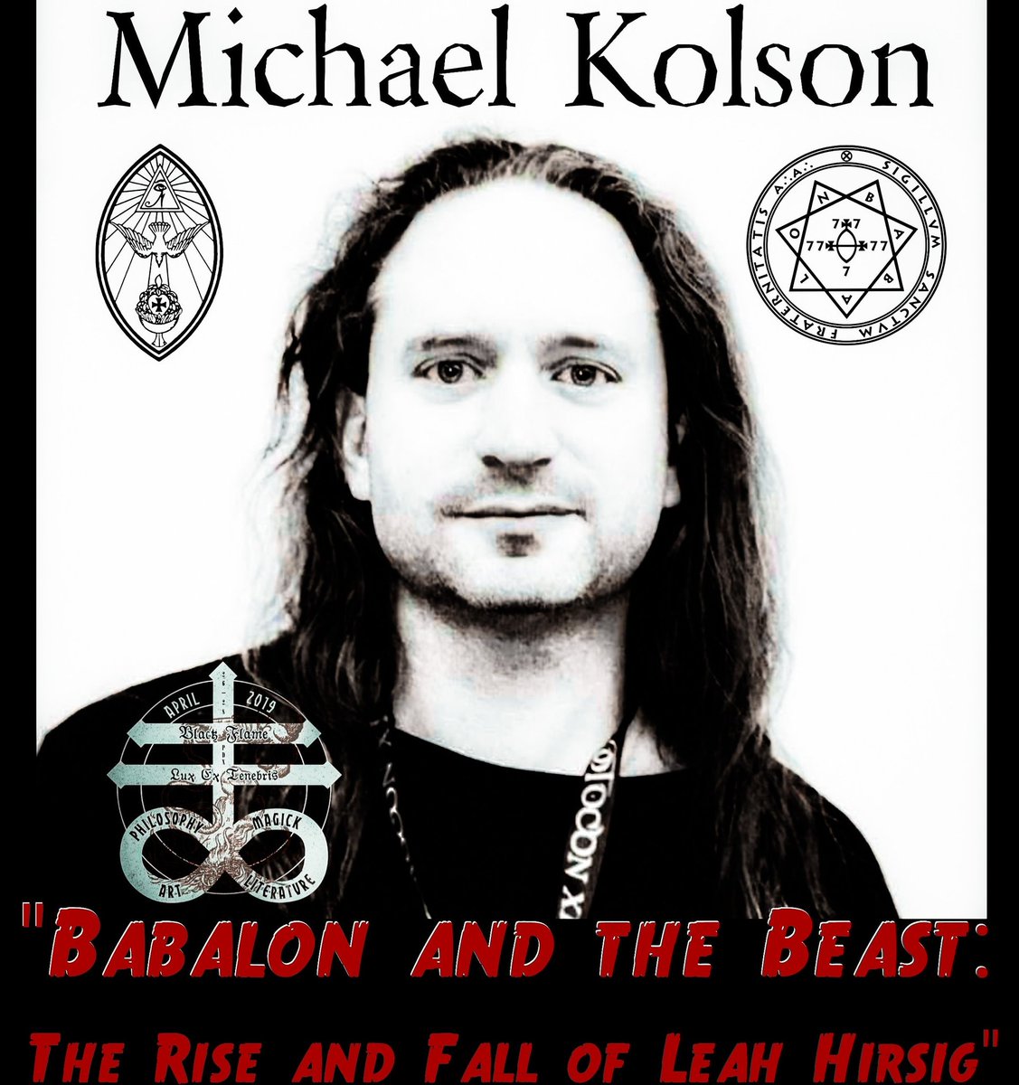 PdxFlame's tweet photo. Hail, Michael Kolson!
Michael's presentation, "Babalon &amp; the Beast: The Rise &amp; Fall of Leah Hirsig," will delineate the history of one of the most interesting &amp; important women in Crowley's life.
#occult #esoteric #magick #lhp #thelema #aleistercrowley #babalon #scarletwoman https://t.co/ipuhlpTRgX