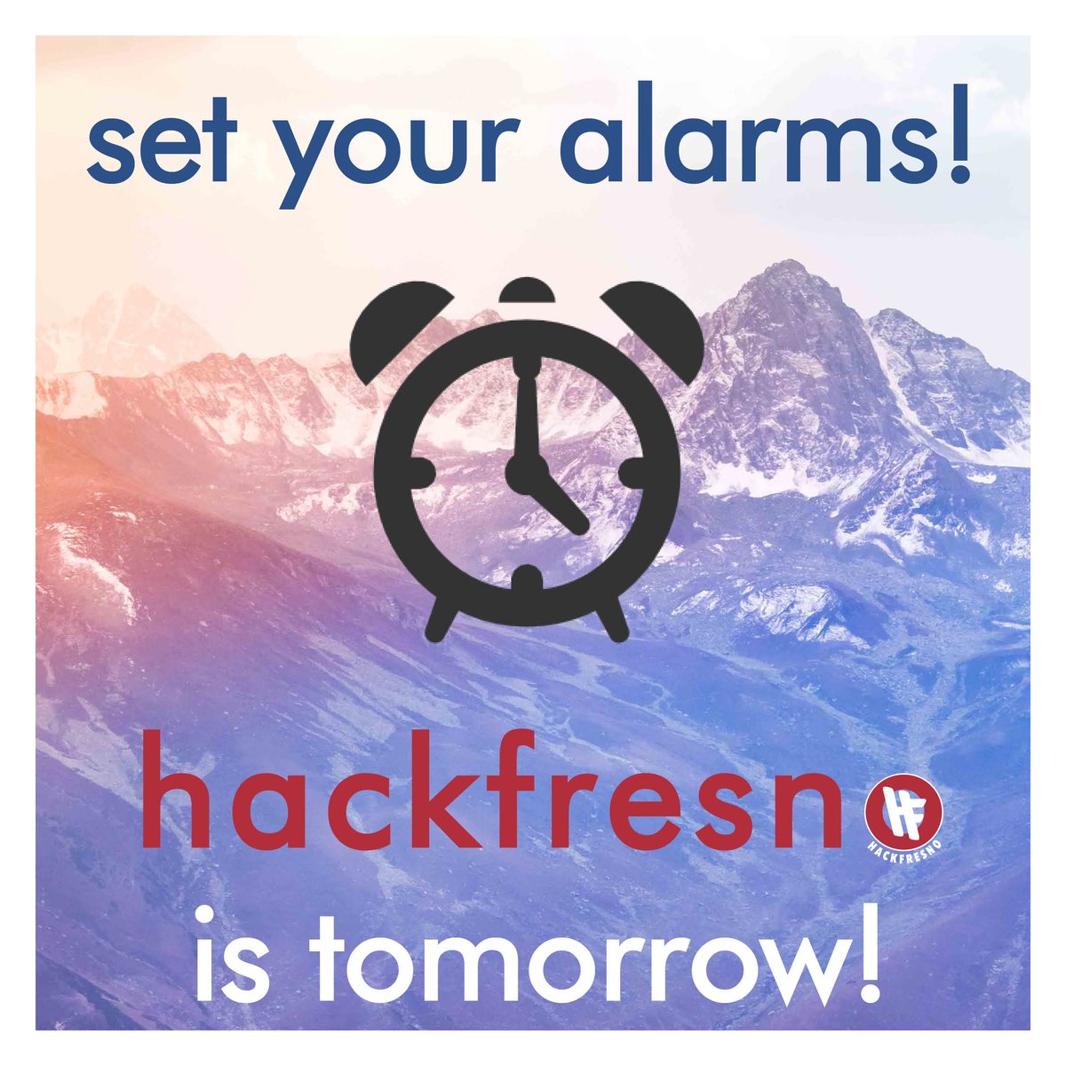 hackfresno's tweet image. The time is almost here! In 24 hours, you’ll be immersed in a word of #creativity, #tech, and #fun! See you tomorrow! #hackfresno19 #hackfresno