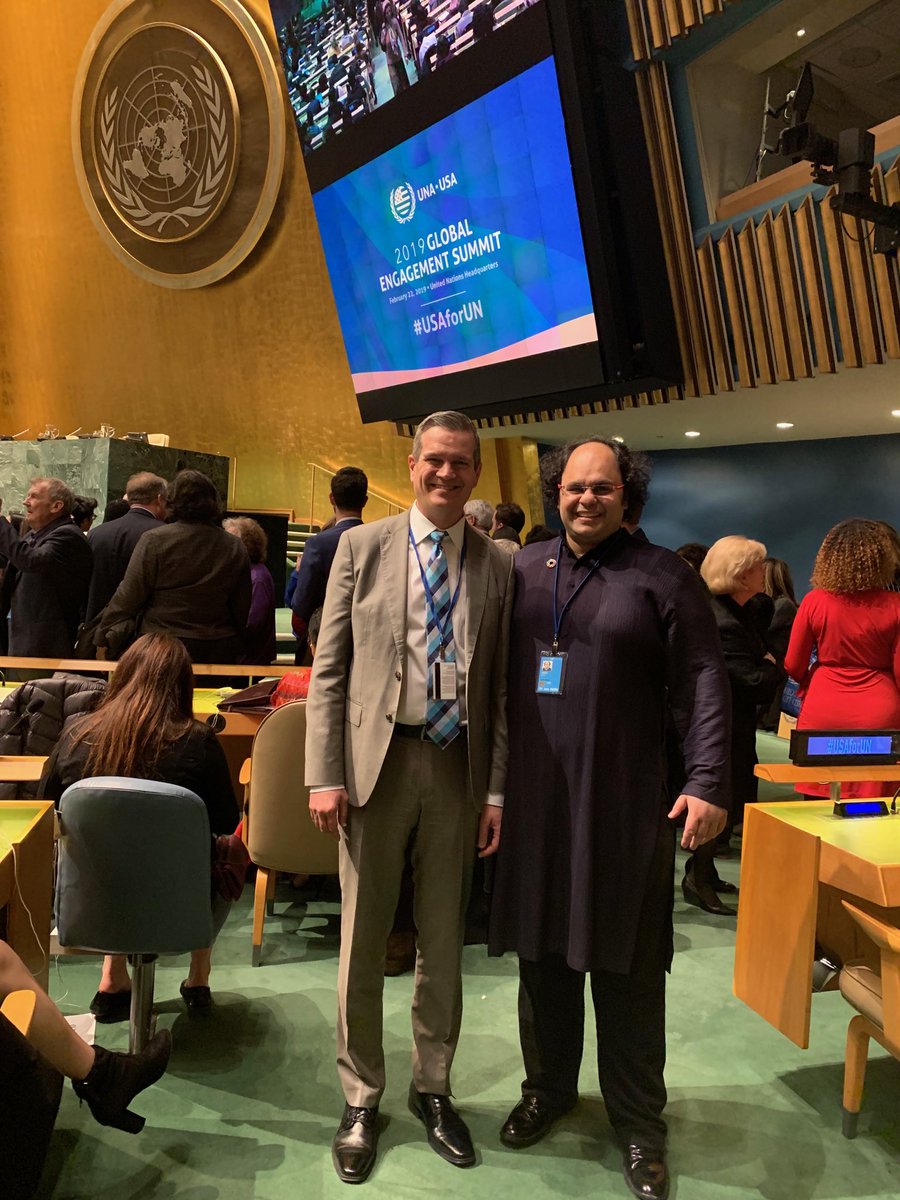 KunalSood's tweet photo. Congratulations โฆ@UNAUSAโฉ for an extraordinary Global Engagement Summit that focuses on solving our global issues. Honored to represent and serve as a board member for the UNABH Chapter and help us reach the 17 UN Global Goals by 2030. #USAforUN #XFellows #NovusSummit #EXL https://t.co/3ODkI5Uoze