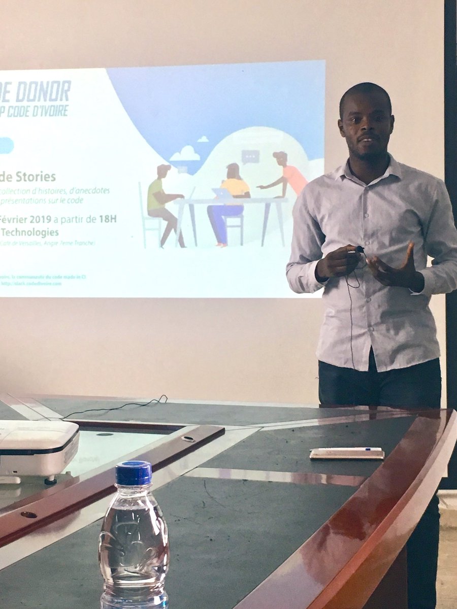 noelynguessan's tweet photo. - Le résumé de mon parcours => Abnégation 

- Le conseil aux autres développeurs, c’est de commencer malgré tout 

#codedivoire https://t.co/q02IiNqYsJ