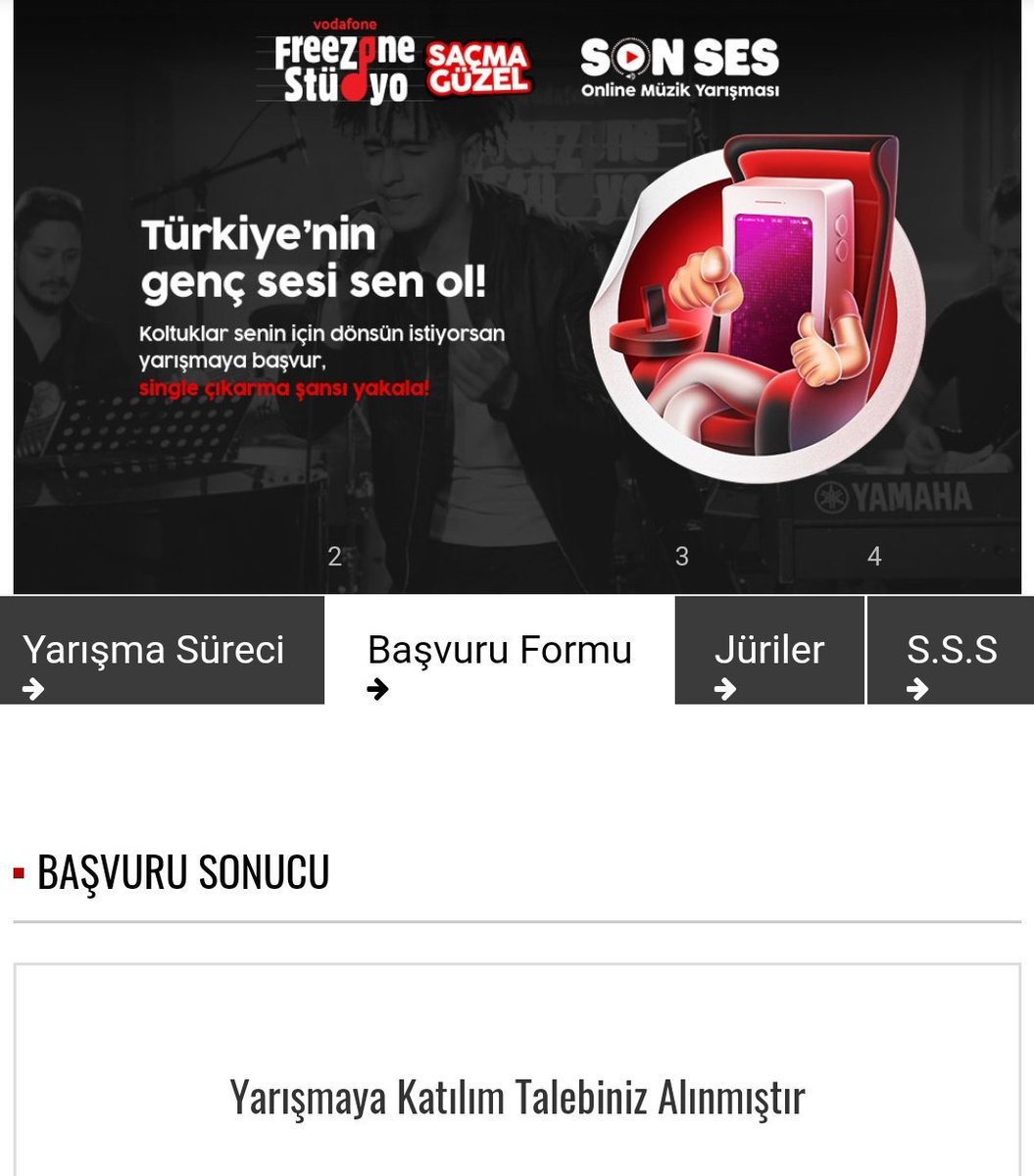 Yarismayada basvurumu yaptim son 30 a kalirsam destekleriniz bekliyorum 😜