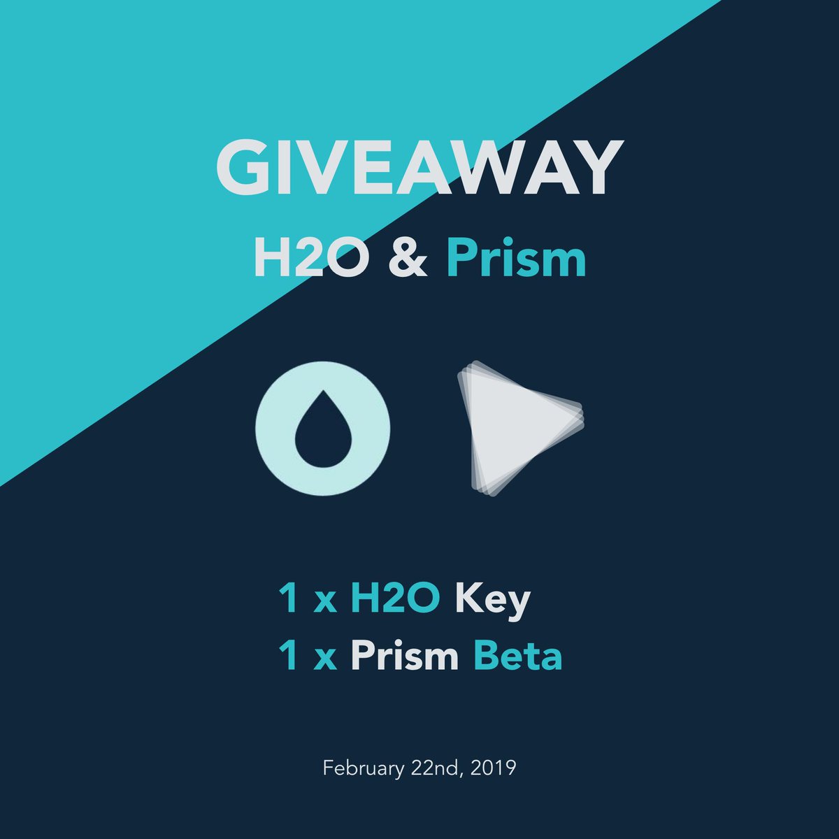 PrismAIO's tweet image. 🎉 Giveaway time! 🎉

One winner receives:
- One H2O Key
- One Prism Beta Key 

To enter: 
- Retweet
- Follow @h2obots &amp;amp; @prismbotio 
- Tag 2 friends!

Good Luck!

Winner announced in 3 days!