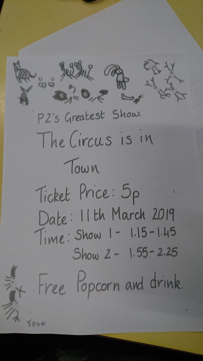 Elmvaleprimary's tweet photo. #ElmvaleP2R the circus is coming to elmvale. Roll up, Roll up! #assembly #jointhecircuslearning https://t.co/fupN31riUJ