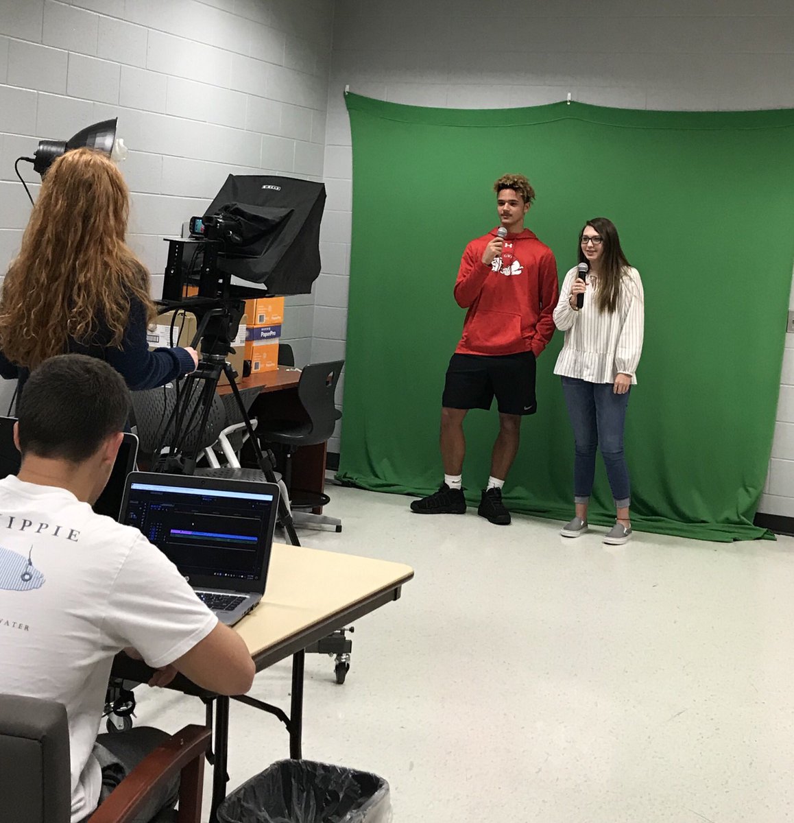 stormcte's tweet photo. Mr Andrew Bradley’s students enjoying first time course offering of Adobe Video @GCSCTE #CTEMonth #learningthatworksfornc https://t.co/0UgkyNH7D7