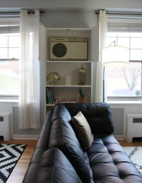 BarronsHeating's tweet photo. Check out this great idea for hiding an AC unit while it’s not in use! https://t.co/ePMokMCqCj https://t.co/sWBea5y5Hb