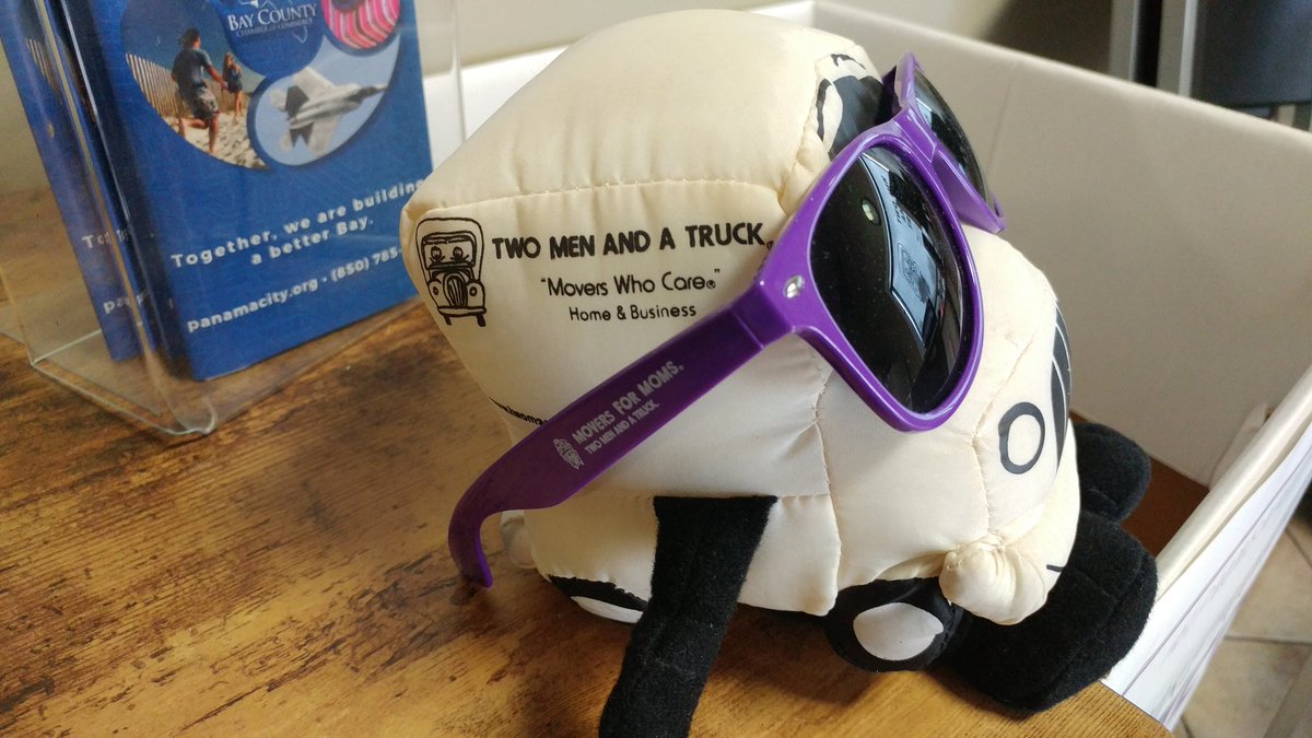 TwoMenPC's tweet photo. Truckie is ready for the 2019 #MoversforMoms donation drive at @twomenpc! Donate home items like to 2500 W 15th St to help Longleaf Out Reach and Development's @theevershouse transitional program. #WhereInTheWorldIsTruckie #TwoMenPC #MovingPanamaCityForward #MoversWhoCare https://t.co/GVN0Q6Ogk5