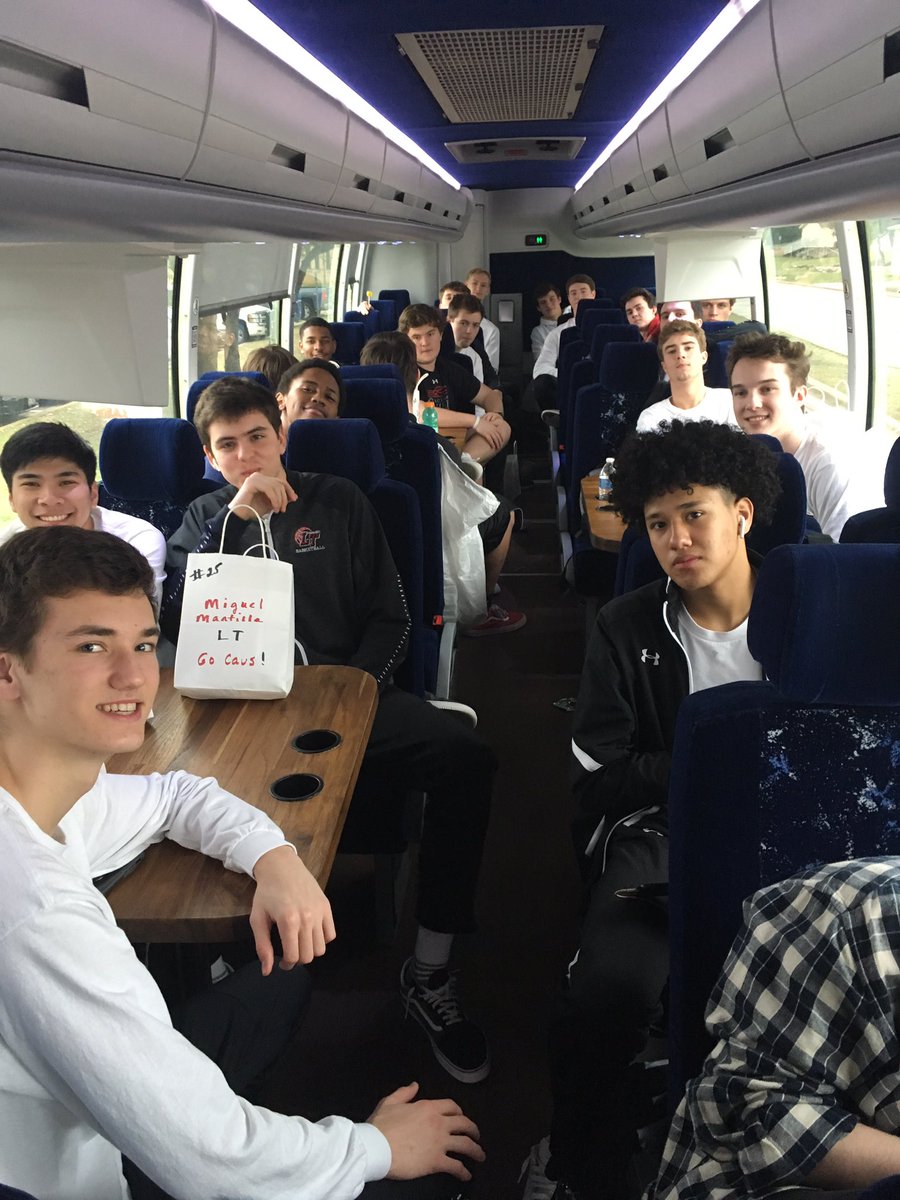 LTHSbasketball's tweet photo. On their way to game in style!! Doors open at 5:00..Game at 6:00 vs Brennan @ Canyon Lake High School🏀🏀 https://t.co/ceNszA8XIe