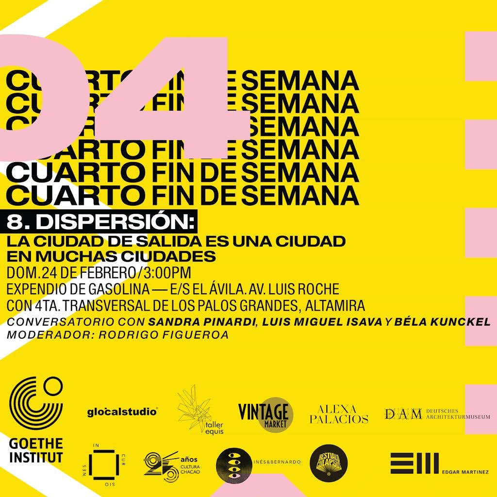 stefangzyl's tweet photo. Los esperamos este domingo desde las 11am en la E/S El Avila (al lado del barrio Pajaritos en LPG). A las 3:00pm tendremos un conversatorio con Sandra Pinardi, Luis Miguel Isava y Bela Kunckel, donde hablaremos de #caracas como ciudad de salida. @culturachacao @goetheccs https://t.co/LthEpl1INC