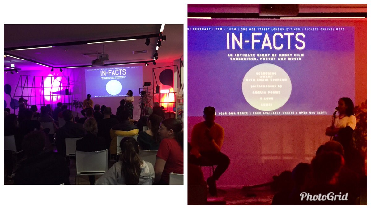 Full house &amp; fantastic atmosphere at #OneHoeStreet last night for the 1st #Infacts evening of short films, spoken word &amp; conversation curated &amp; presented by dynamic duo <a href="/lemziartist/">LEMZI aka Leki Lemz 🎶</a> <a href="/ameliapoamz/">Amelia Poamz</a> Make sure you book early for next months @WFculture19  #MyLocalCulture