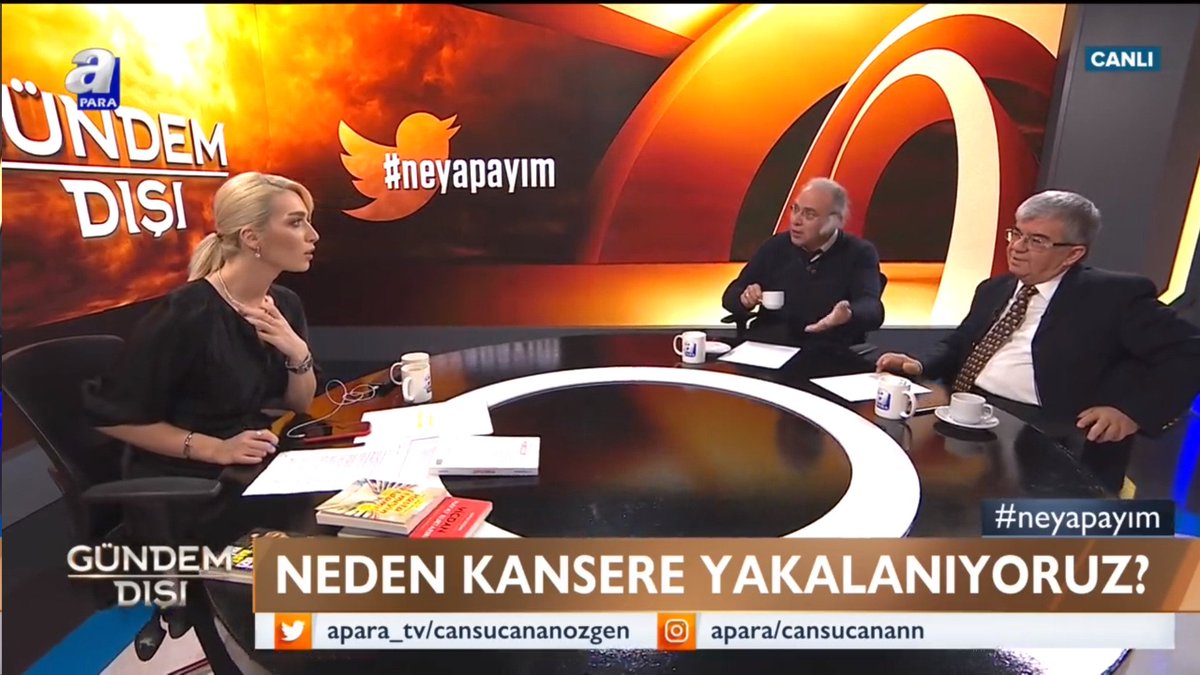 Cansu Canan ile Gündem Dışı devam ediyor.
Neden kansere yakalanırız?
Kanserden korunmak için tavsiyeler..
#neyapayım <a href="/cansucananozgen/">Cansu Canan Özgen</a>