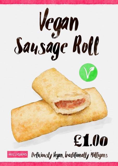 MilligansBakery's tweet image. Great news! Milligans are launching our very first #VeganSausageRoll
We cant wait to hear what you think! 
#MilligansgoVegan #mymilligans #vegansausageroll