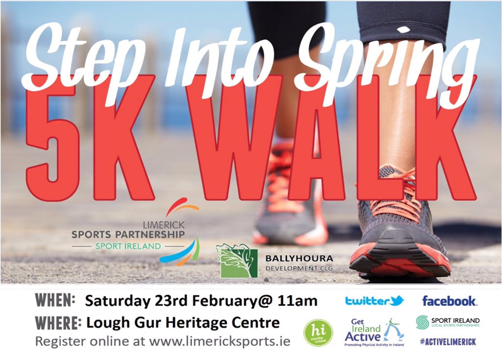 Limericksports's tweet photo. Only one more sleep 😁👍🏼😬!! Don’t forget to join us tomorrow for our Step Into Spring leaving Lough Gur Heritage Centre at 11am #activelimerick #OperationTranformation #walking #beactive #getlimerickwalking https://t.co/UeXGW31eWX