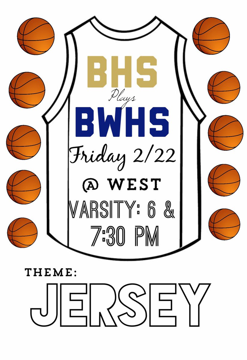 MIB_2019's tweet photo. Game day @ west!!!! Theme is jersey. Fill the stands!!! Support our tigers tonight!🏀🐅💛 https://t.co/Fvdcm9cskg