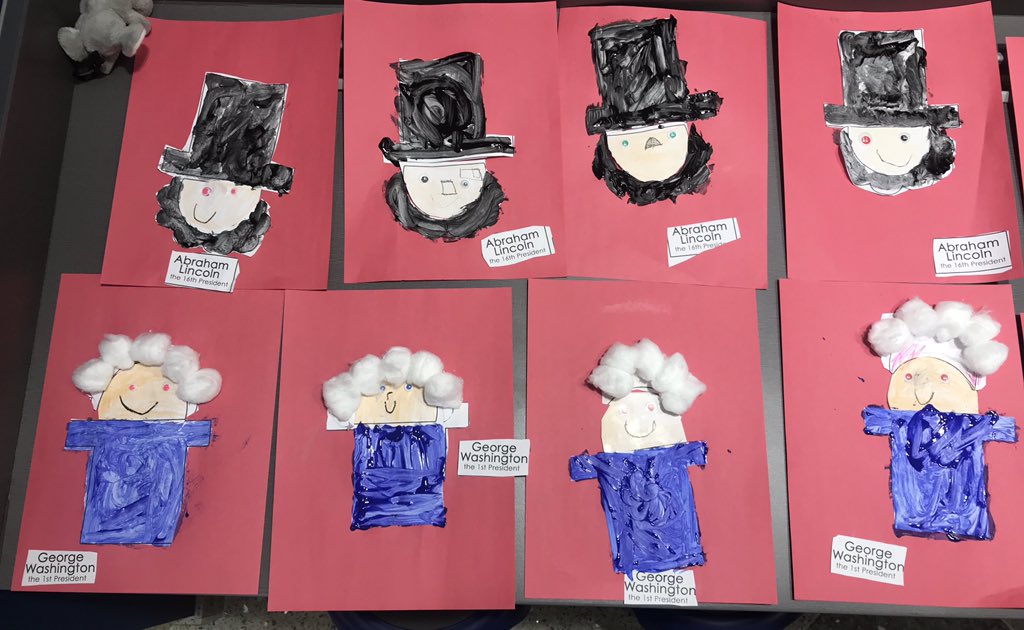 MrsK_ITRT_SPS's tweet photo. A combination of digital learning and a fun Friday craft to review what we’ve learned about our presidents! #fbes #spsk12proud #K2CanToo @EaglesFbes #GoogleClassroom #Kindergarten https://t.co/B0Dhn70swH