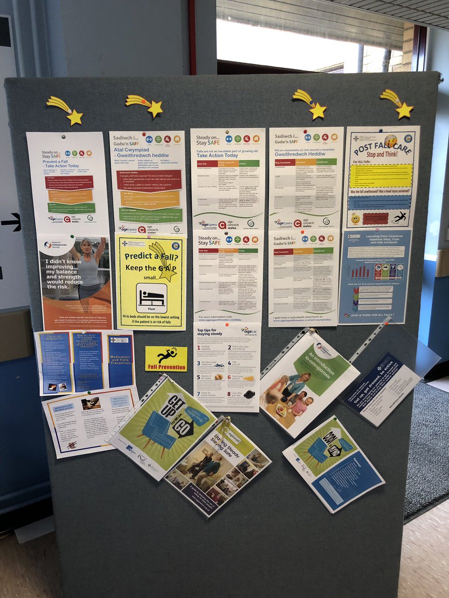 CarlyPridmoreOT's tweet photo. @HywelDdaHB Prince Phillip Hospital’s Falls Awareness Stand for #FallsAwarenessWeek19 , OT representation all day today @RCOTWalesRegion https://t.co/ytHAO0PWDr