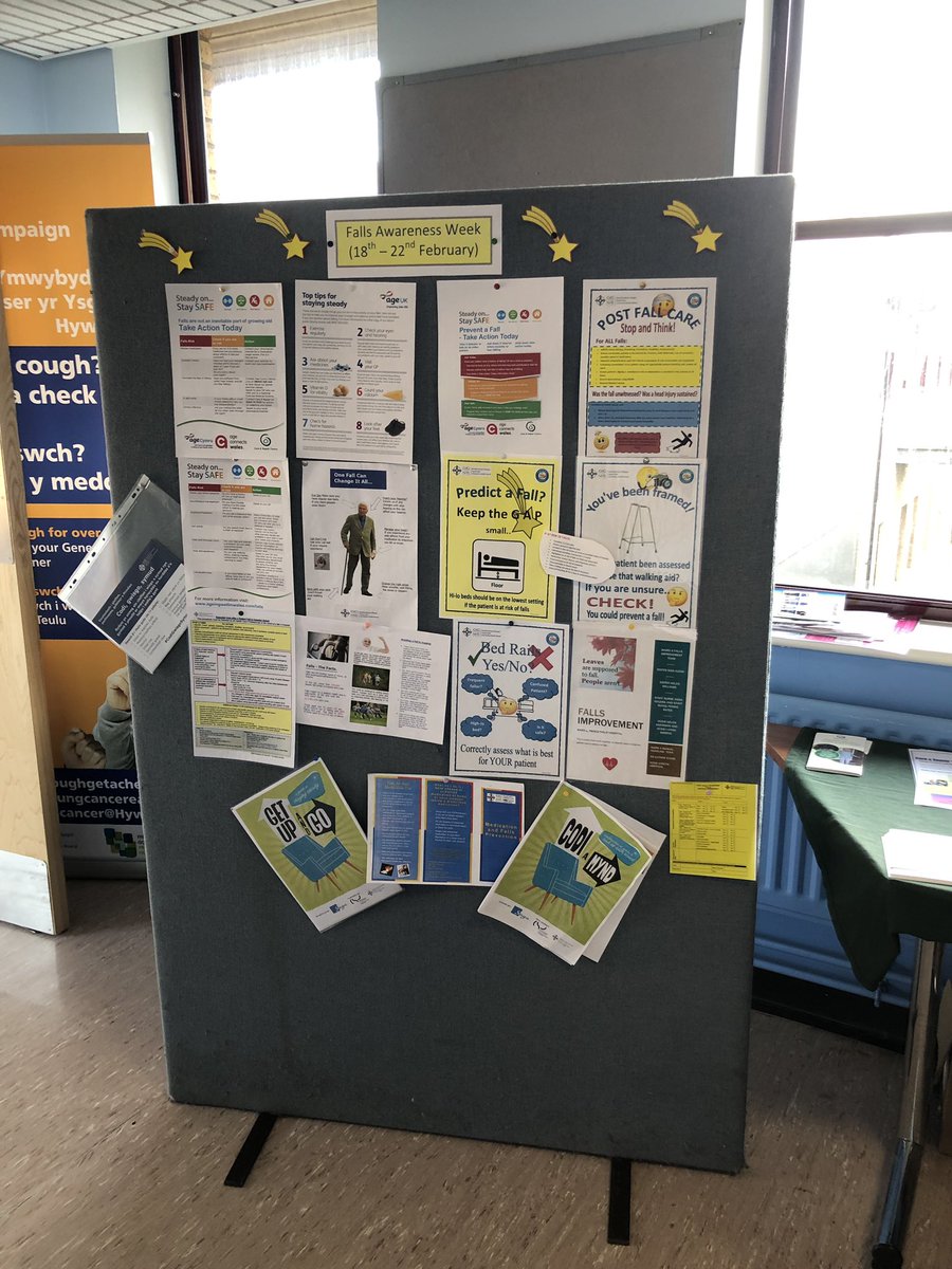 CarlyPridmoreOT's tweet photo. @HywelDdaHB Prince Phillip Hospital’s Falls Awareness Stand for #FallsAwarenessWeek19 , OT representation all day today @RCOTWalesRegion https://t.co/ytHAO0PWDr