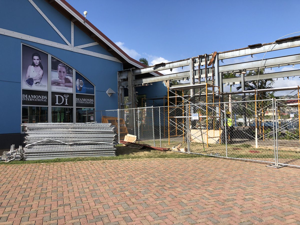 usviports's tweet image. We are rebuilding the hurricane-damaged areas at Crown Bay Center to better serve our visitors and tenants. Please forgive our appearance as we work to improve our facilities. #Progress #CrownBay #Subbase #USVIPorts
